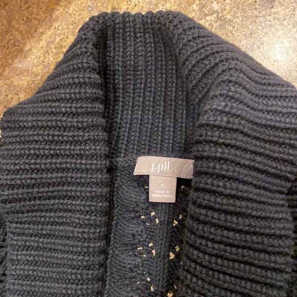 J Jill Black Long Sleeve Sweater With FLAWS Small - Picture 3 of 16